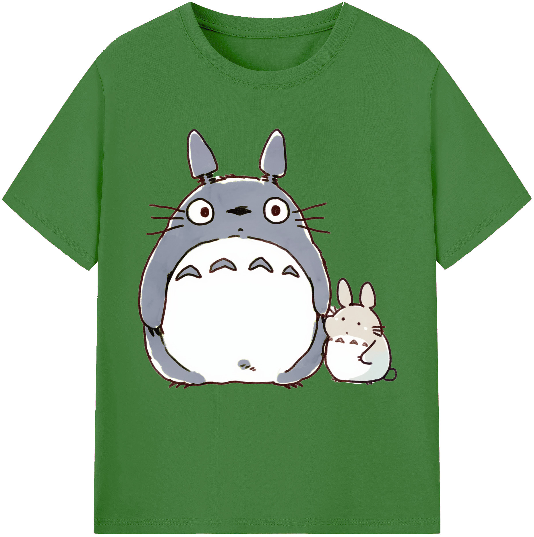 （画像用） となりのトトロ 草壁メイ 草壁サツキ My Neighbor Totoro Satsuki Kusakabe Mei Kusakabe レディースカジュアルプリントTシャツ（綿100％）